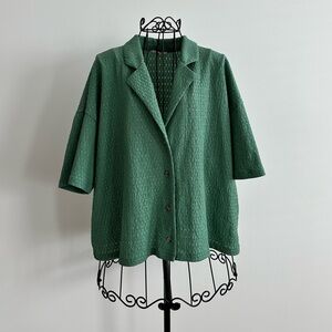Madewell Green Textured Blazer